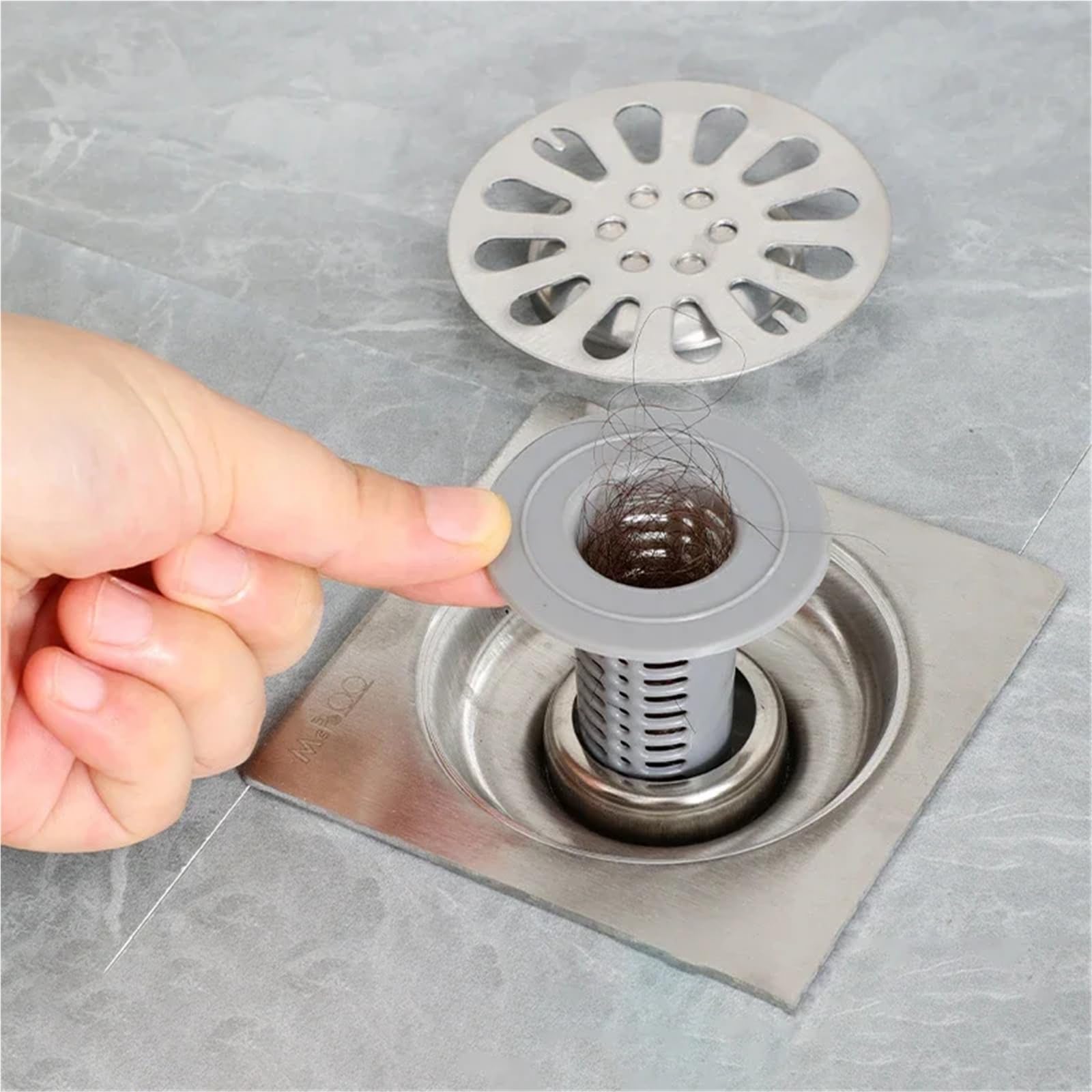 4 filtros de Drenaje Fregadero plástico, antiobstrucción, atrapapelos, Ducha, baño, tuberías Esenciales y Accesorios para Fregadero Cocina BañO