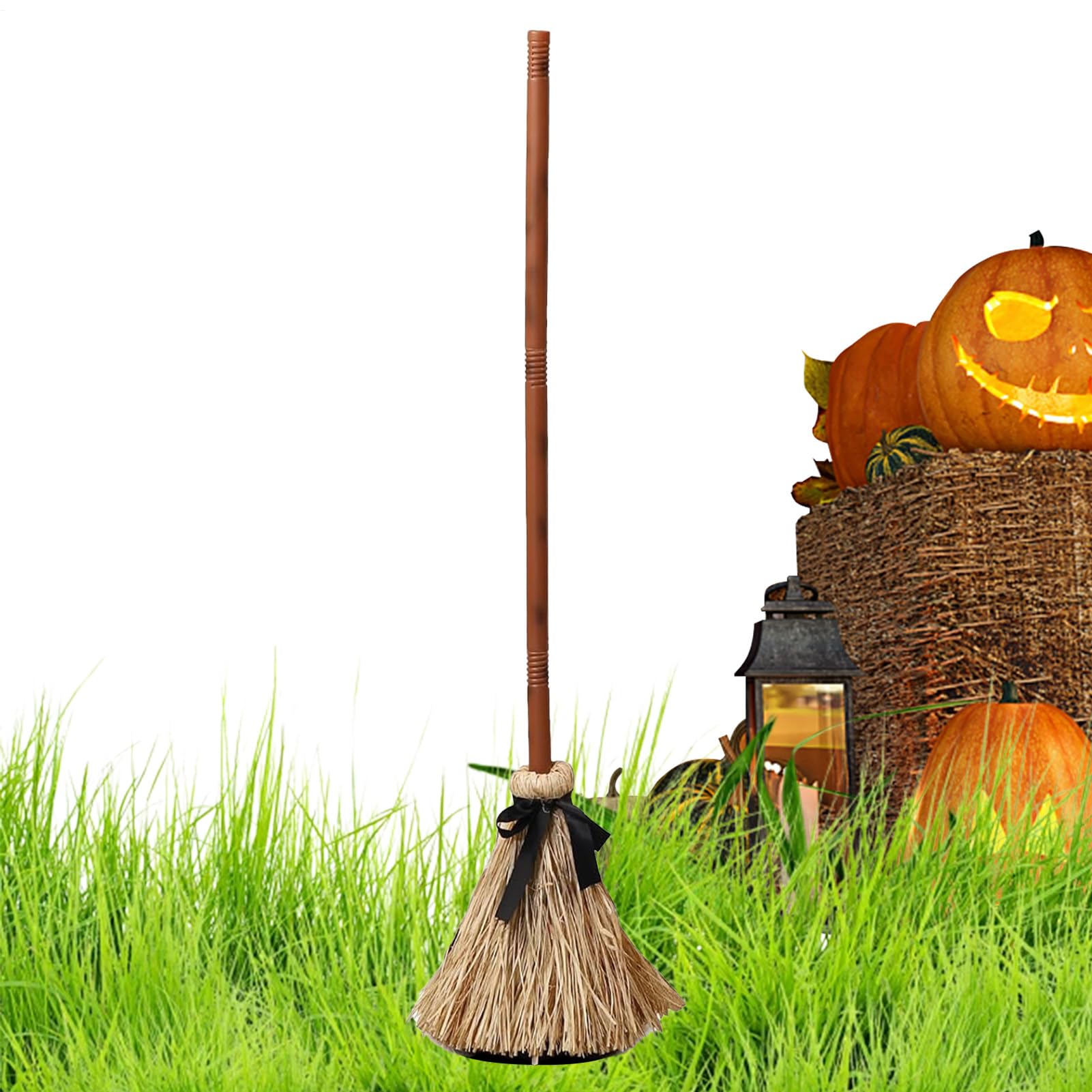 Balai de sorcière flottant pour décorer le porche et le jardin à Halloween