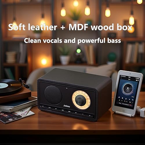 Miniatura 2 de Altavoz Bluetooth de radio FM portátil, recargable de 2600 mAh, antena FM incorporada, soporte para tarjeta SD, para cocina, sala de estar, con