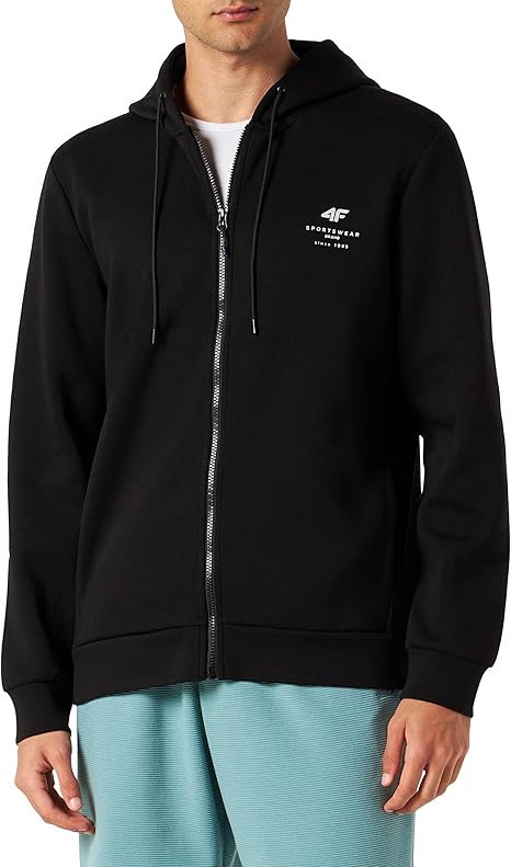 Pullover Hombre Sudadera Talla XL Color Negro 4f Hombre