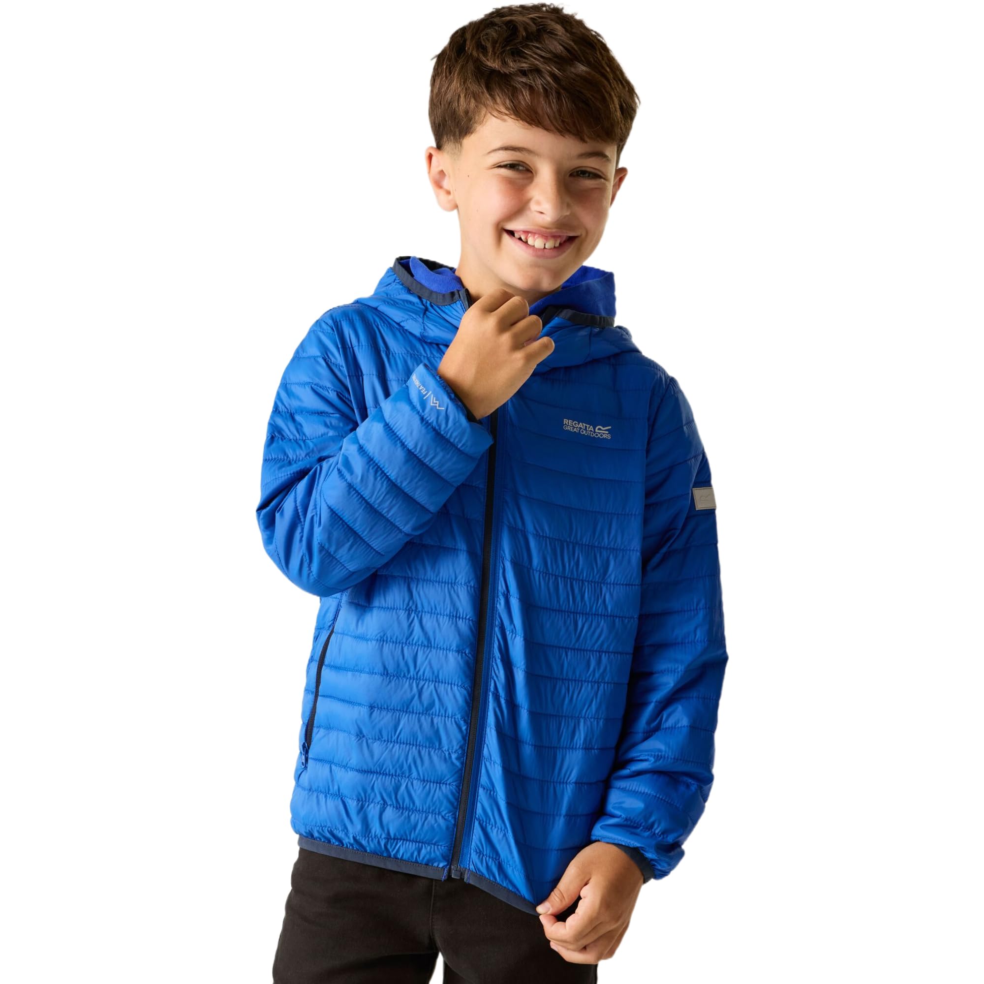 Regatta Unisex Kids Junior Hooded Hillpack Jacket Water Repellent Quilted Walking Coat