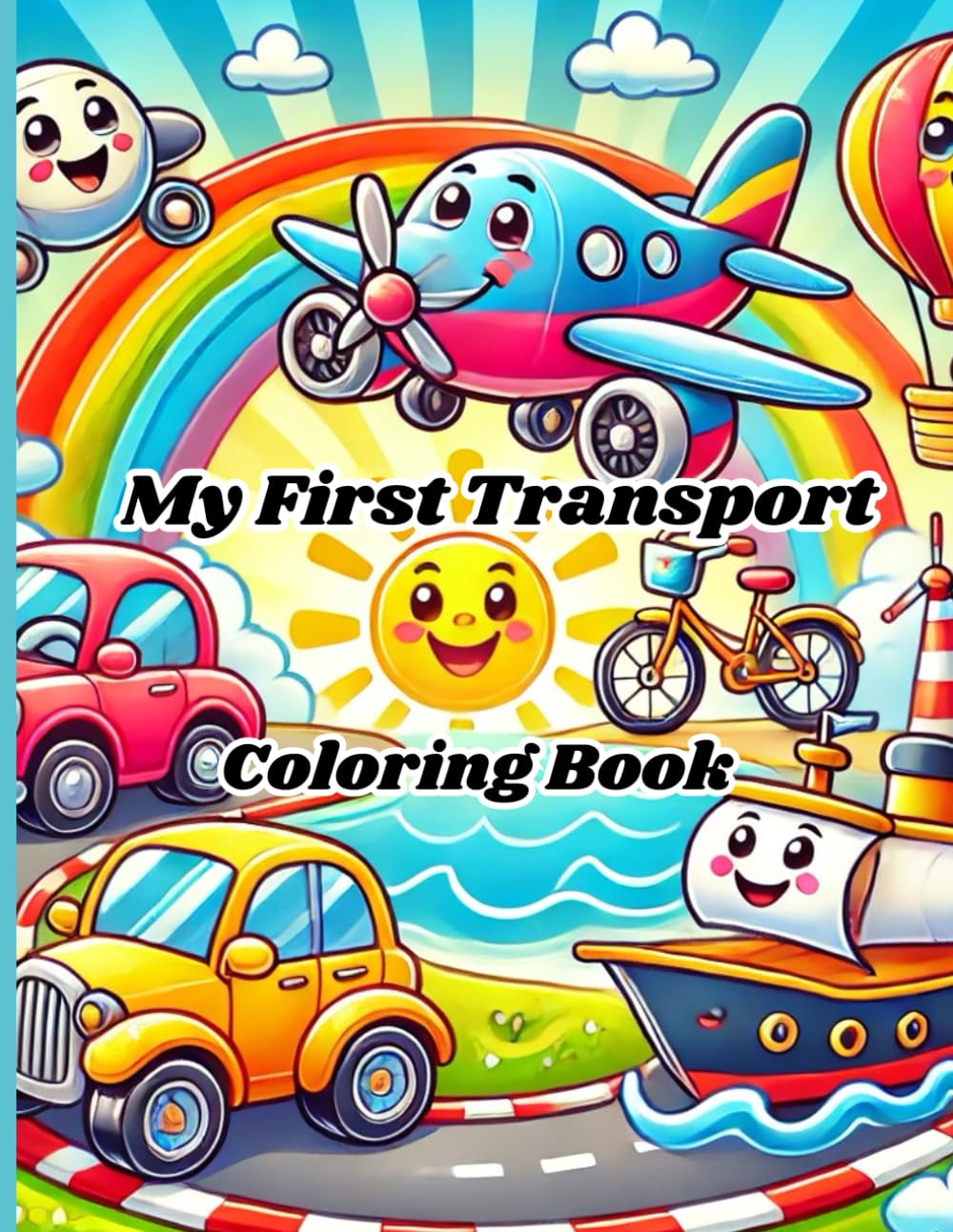 My First Transport: Fun coloring book