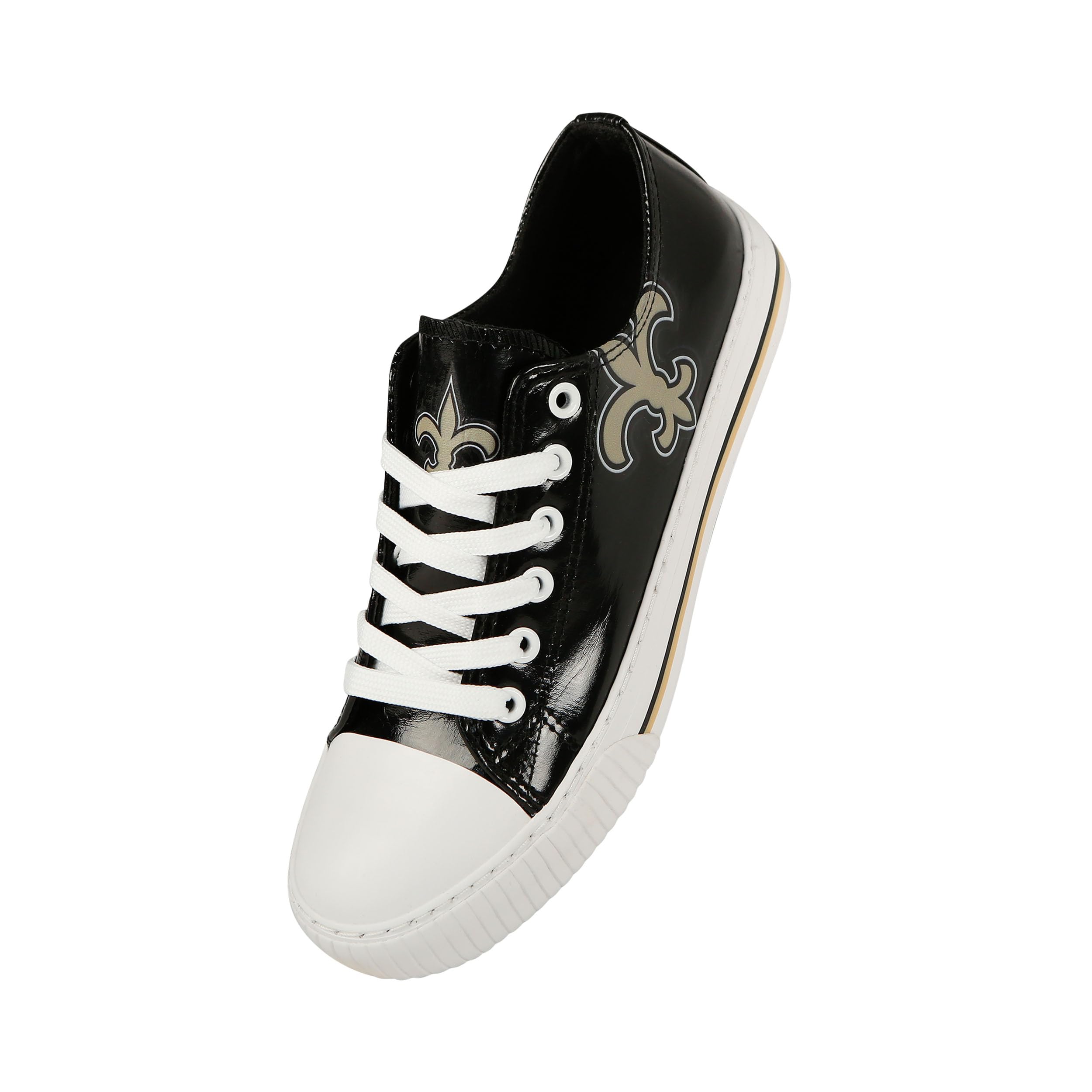 FOCO New Orleans Saints NFL Womens Team Color Metallic Sneakers - 7