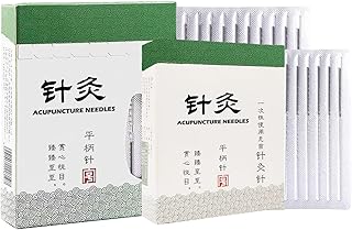 Professional Disposable Acupuncture Needle（100 Pcs）, Beauty Acupuncture Needle, Ai Zhu Fixed Needle，Acupuncture Pins Sterile Acupuncture Needles Massage Pins Massage Needles For Relax Pain Relieving (0.25*40mm)