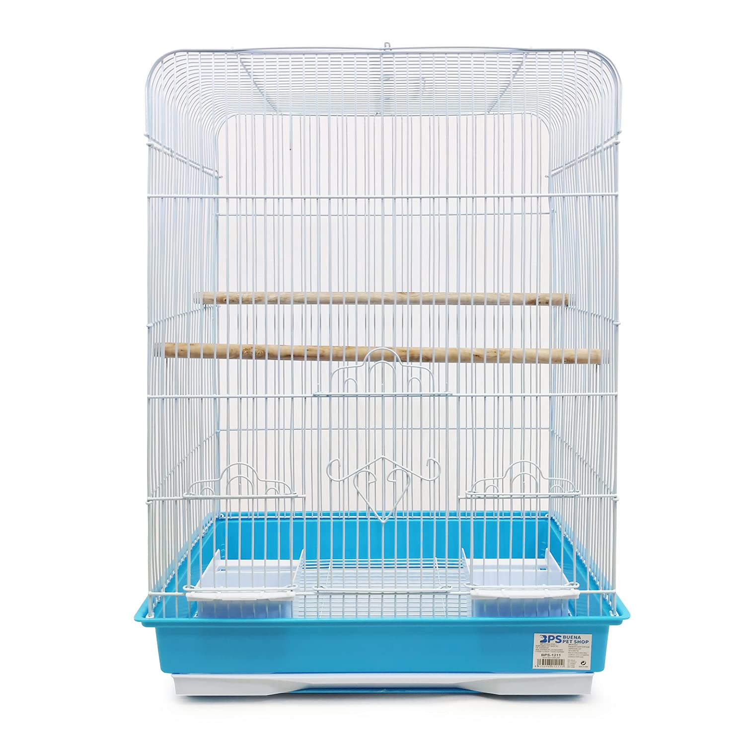 BPS Jaula para Pájaro para Pajarera Periquito Canarios con Comedero Bebedero Saltado para Descanso Color al Azar BPS-1211