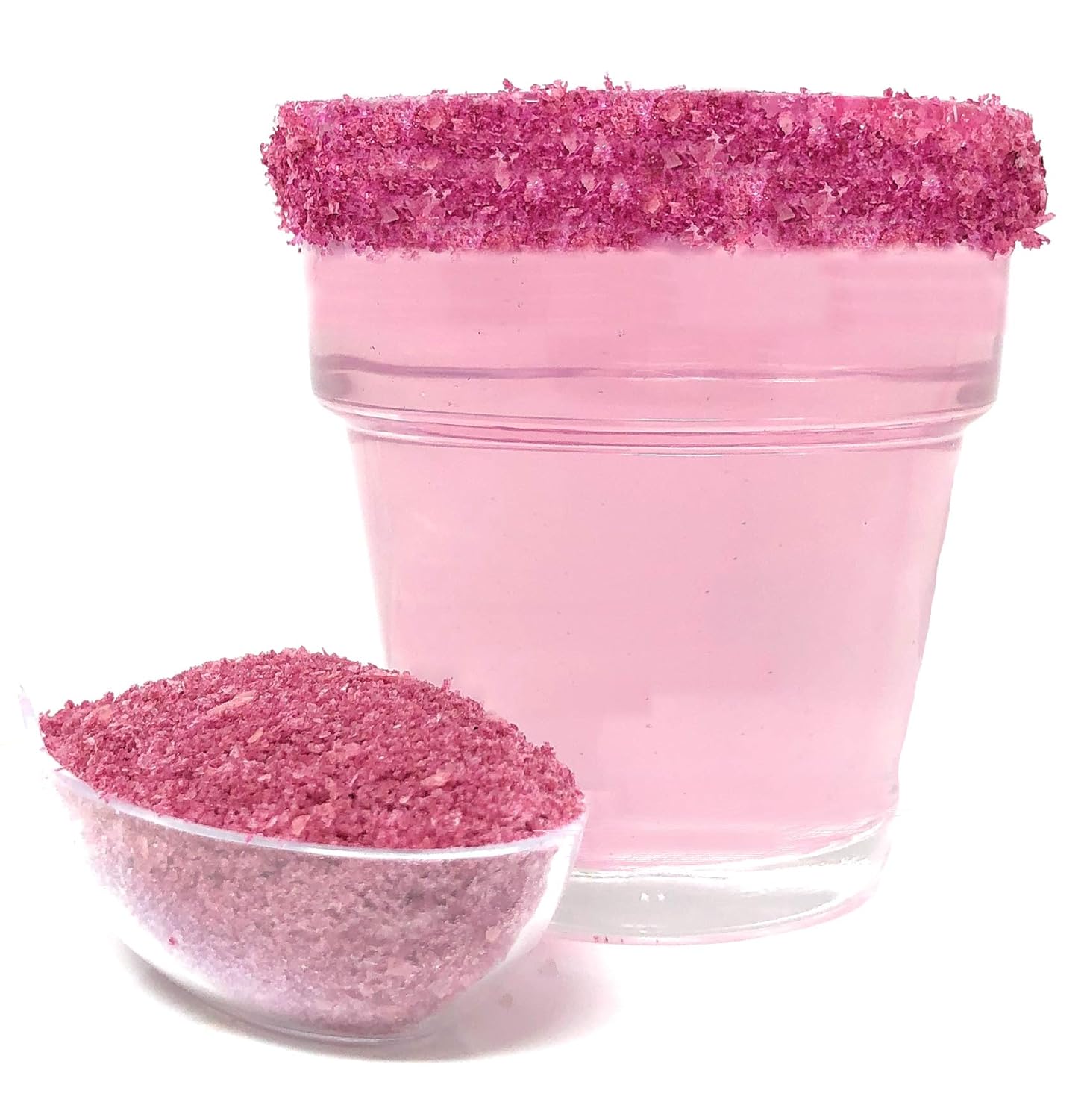 Snowy River Pink Cocktail Salt - Naturally Colored Margarita Salt, Margarita Rimmer, Beverage Rimmer, Cocktail Rimming Salt, Decorative Salt, Kosher (16oz Bag)