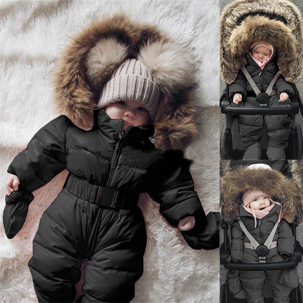 Jueshanzj - Tuta da neve unisex per neonati, calda e invernale