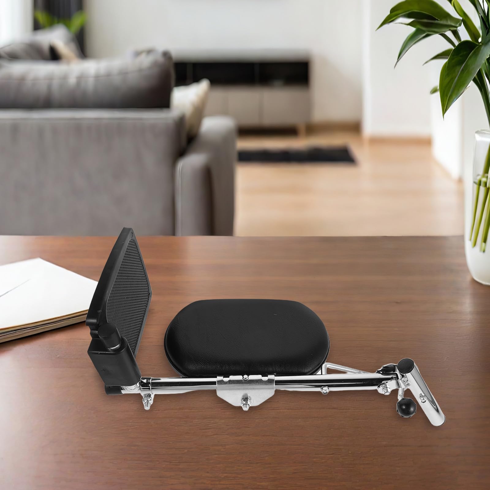 Homoyoyo Reposapiés y Ajustable Silla para Metálico Ruedas Soporte Suave Ángulos Regulables Adecuado para Pantorrillas para Uso en Entornos Médicos y Hogar