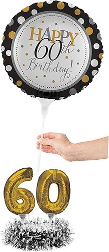 Miniatura 3 de Kit de centro de mesa de globos, Happy 60th Birthday