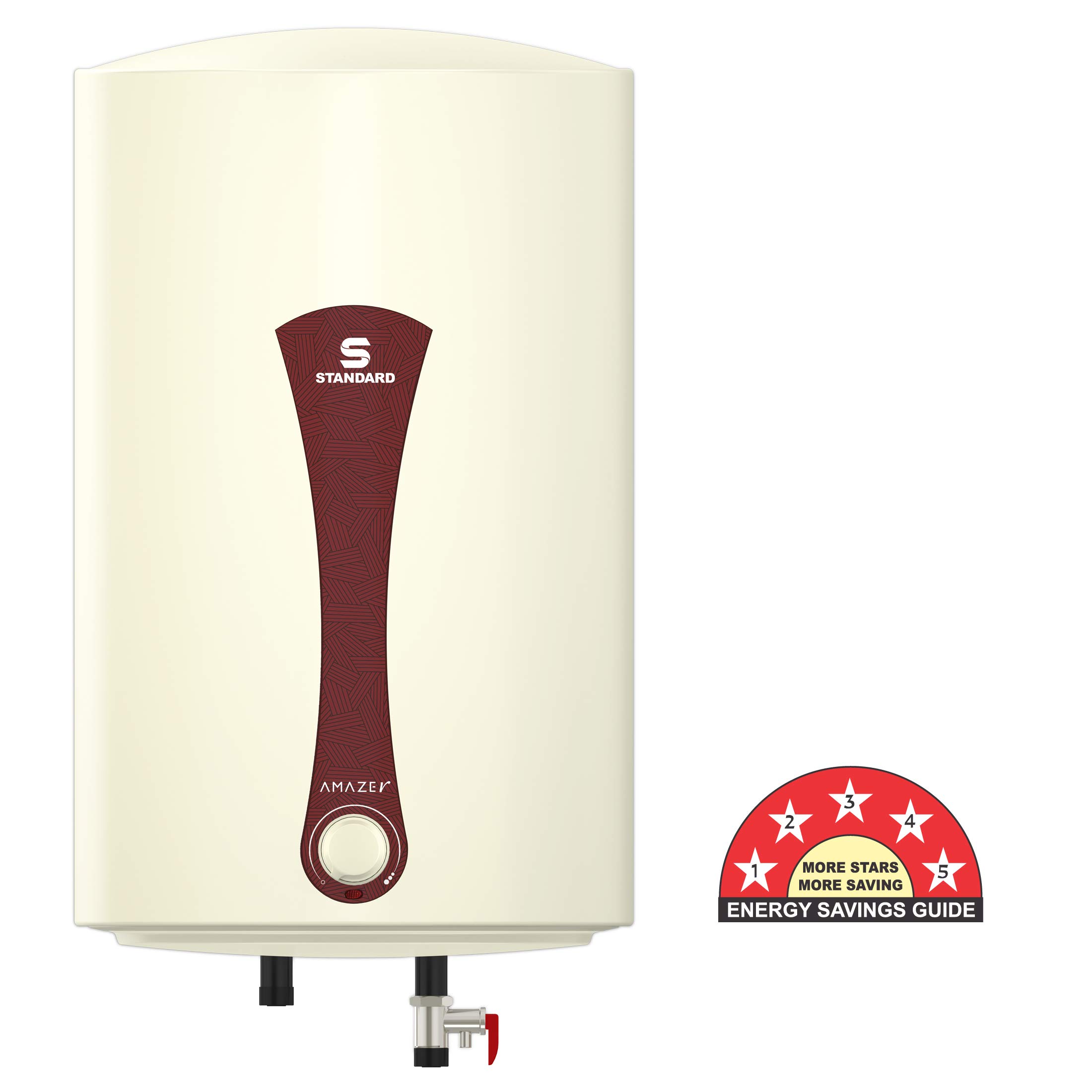 Buy Standard Amazer 10-Litre Geyser (Ivory/Red) Online at Low Prices in  India - Amazon.in