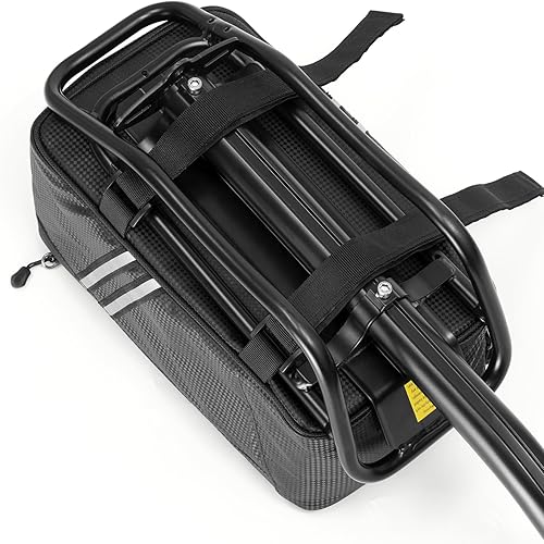 Miniatura 7 de Portabicicletas trasero con campamento de liberación rápida, estante retráctil de carga de bicicleta de aleación de aluminio, marco grueso y tubo