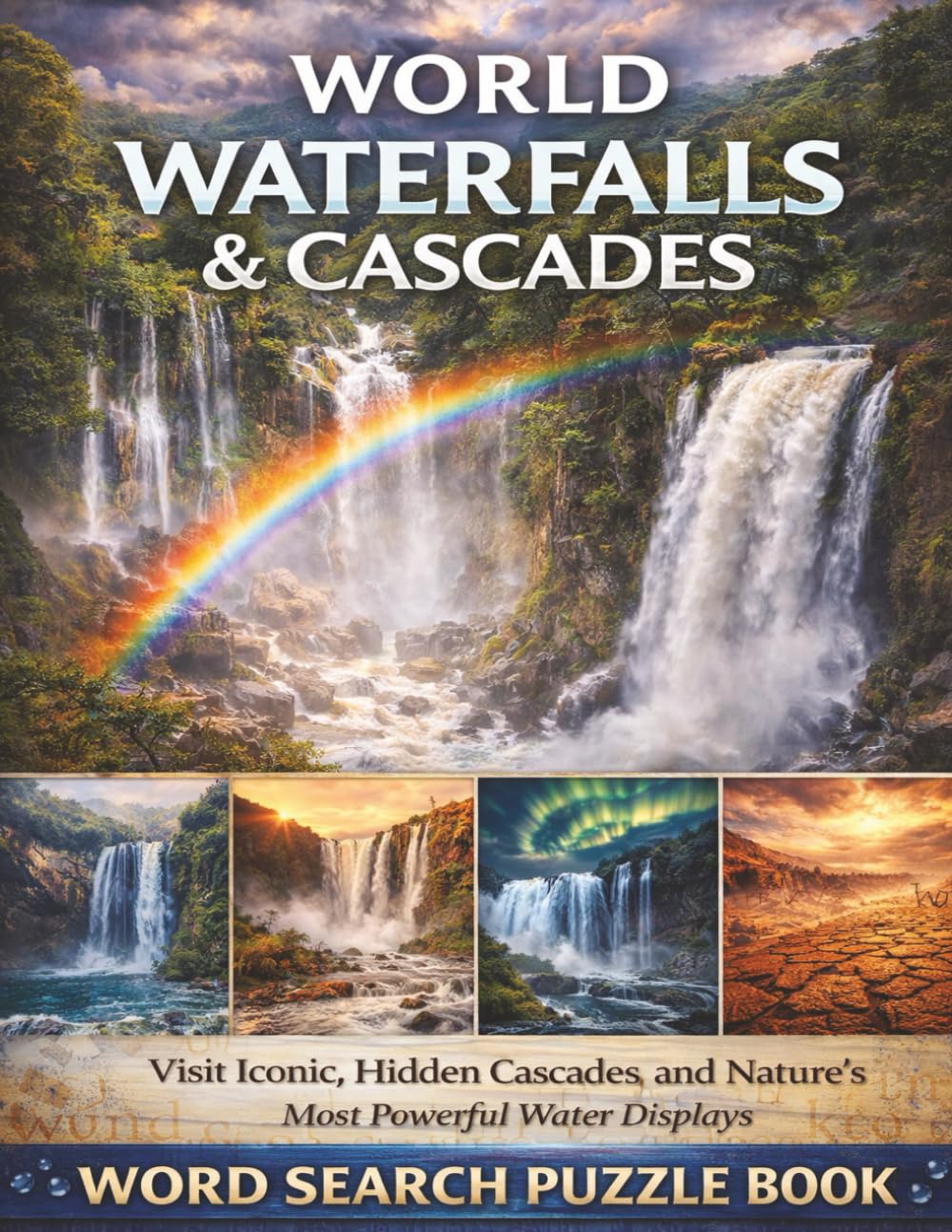 World Waterfalls & Cascades: Iconic Falls, Hidden Cascades, and Nature's Most Powerful Water Displays. A Word Search Puzzle Book. (Nature & Wildlife)