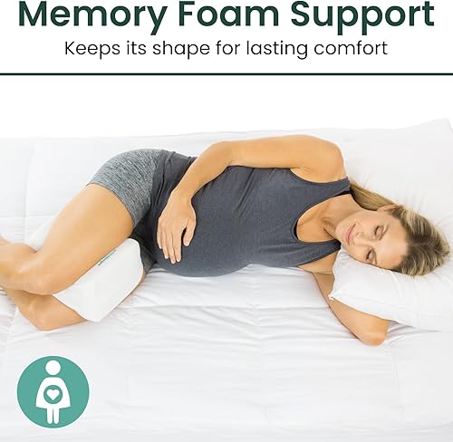 Miniatura 8 de Almohada de rodilla de espuma viscoelástica para personas que duermen de lado, ciática ortopédica, espalda, debajo de la pierna, cadera y