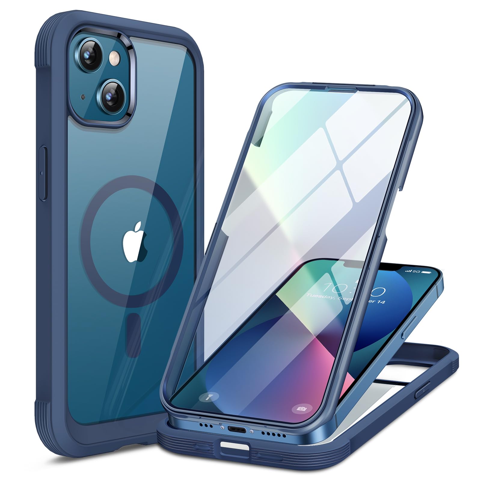 Miracase Magnetic Case for iPhone 17 Case, [Bubble Free] Built-in Glass Screen Protector+ [New Camera Control Button], Full Body Bumper Compatible with MagSafe, Drop Proof 17 Cover,6.3-inch (Black) — view 152