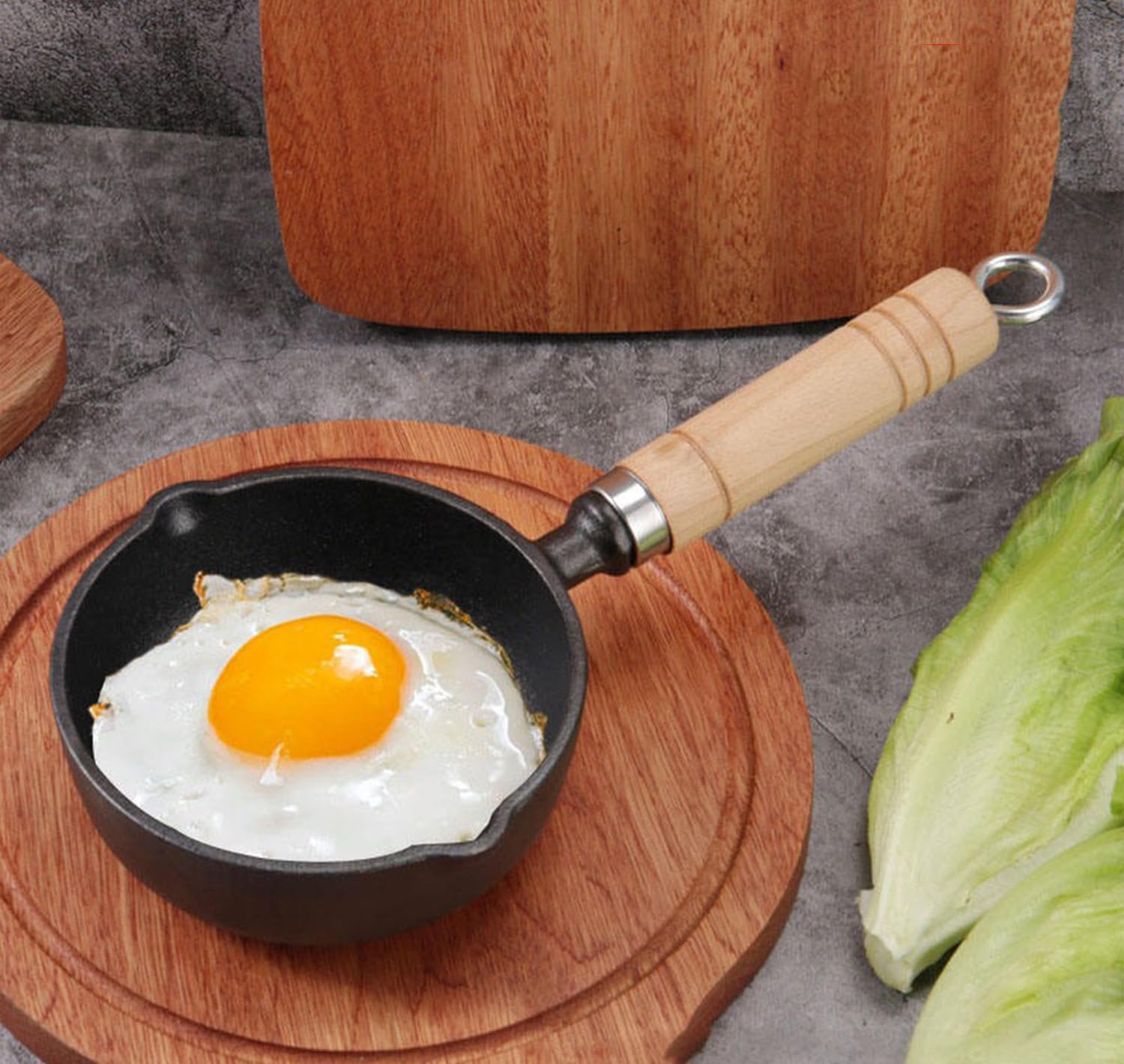 Cast Iron Tadka Pan, 4 Inch Pre-Seasoned Tempering Pan, Gas & Stove-Friendly, 450g Heavy Duty, Toxin-Free Non-Stick