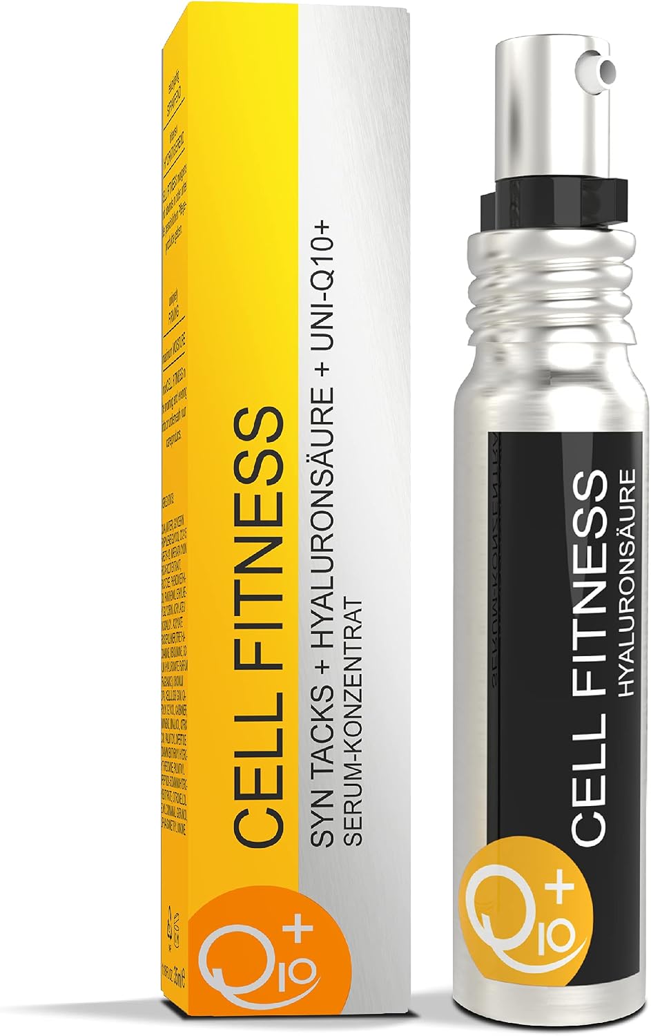 UNIQ10UE Veganes Hyaluron Serum, 4-fach Anti-Aging Tagespflege, Hyaluronsäure, 2-fach Feuchtigkeitsserum, Q10+, Made in Germany, 35 ml