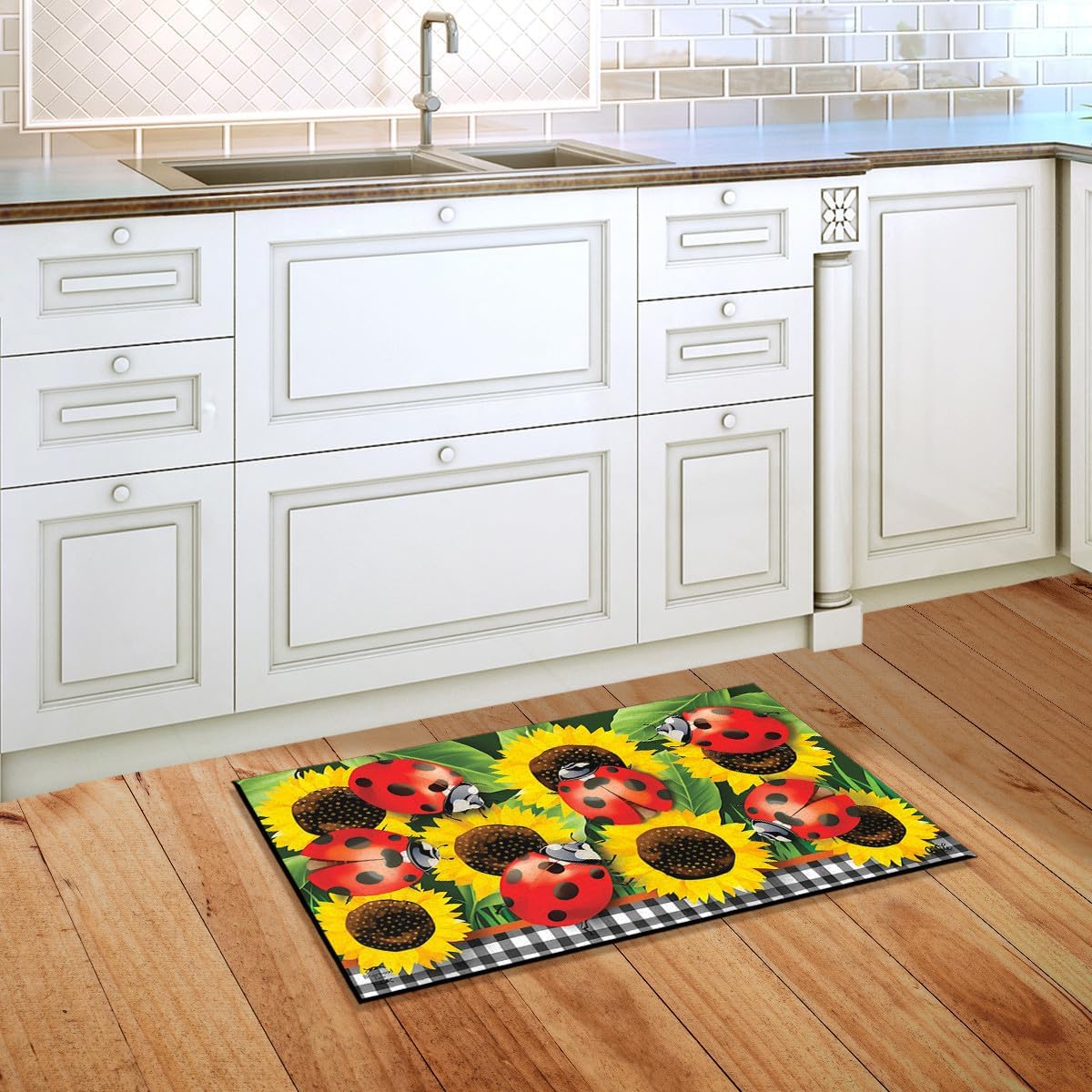Briarwood Lane Ladybugs and Sunflowers Summer Doormat