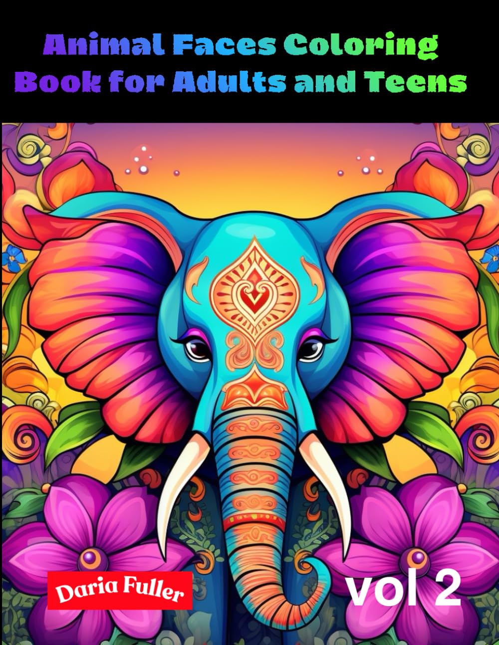 Animal Faces Coloring Book for Adults and Teens: Relaxing and Detailed Lion, Dog, and Bird Illustrations for Stress Relief and Creativity