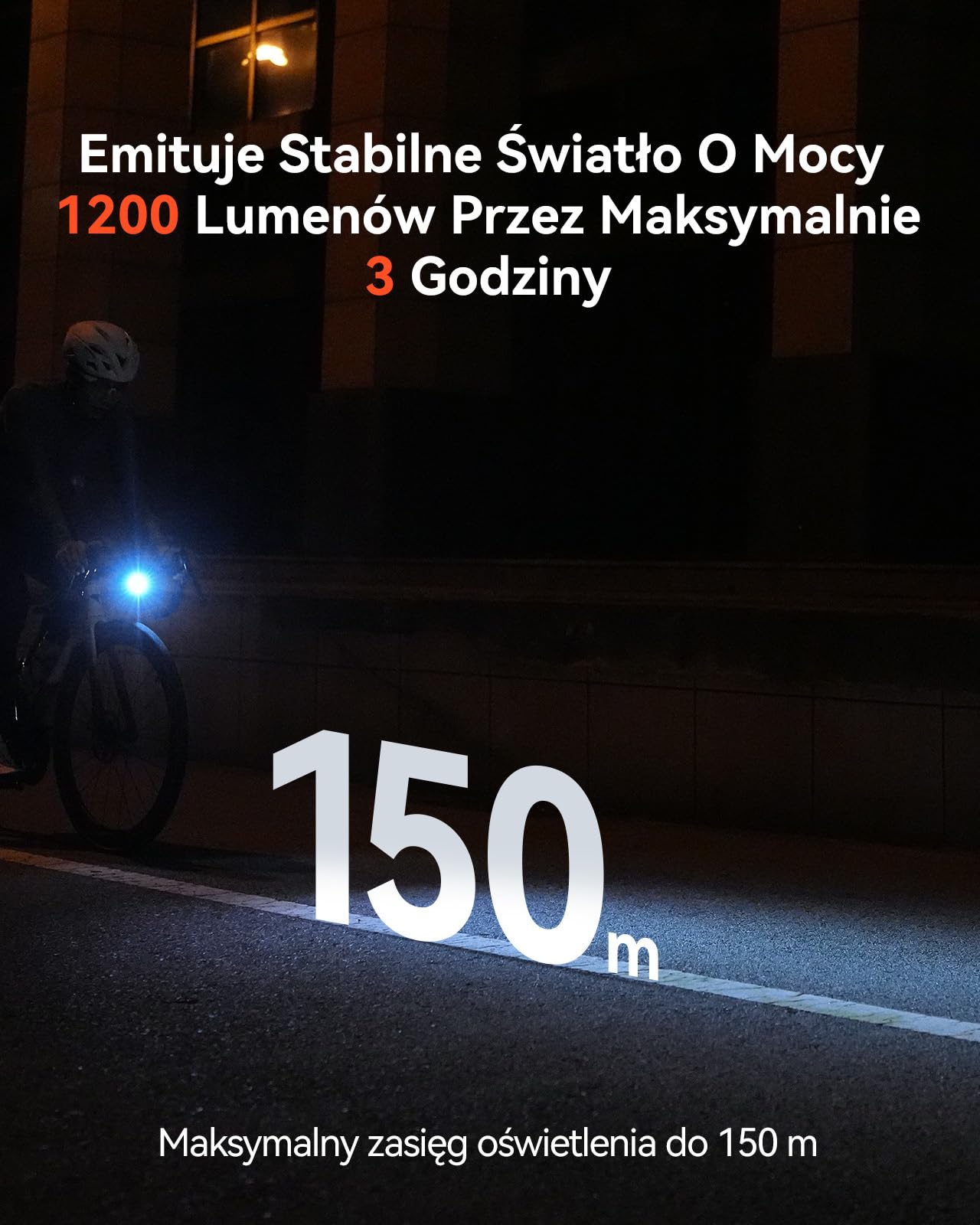 iGPSPORT VS1200S Lampa rowerowa, 1200 lumenów inteligentna funkcja zakrętu Podświetlenie wodoodporności przednie światło rowerowe