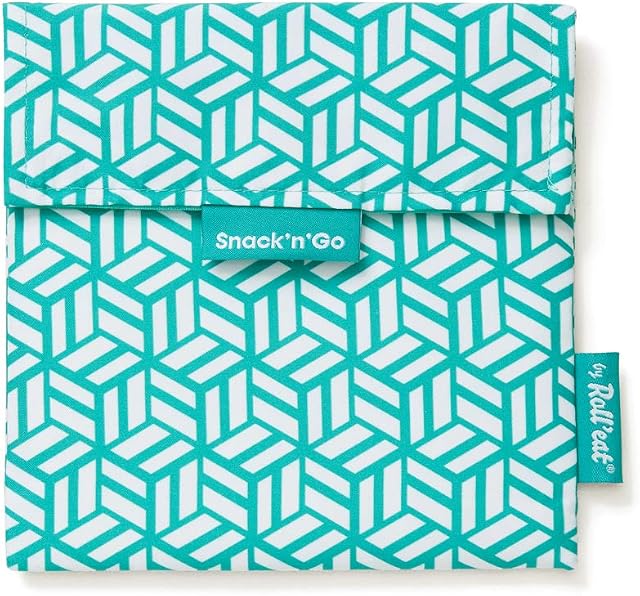 Roll'eat - Snack'n'Go Tiles | Reusable Ecological Sandwich Bag BPA Free, Green