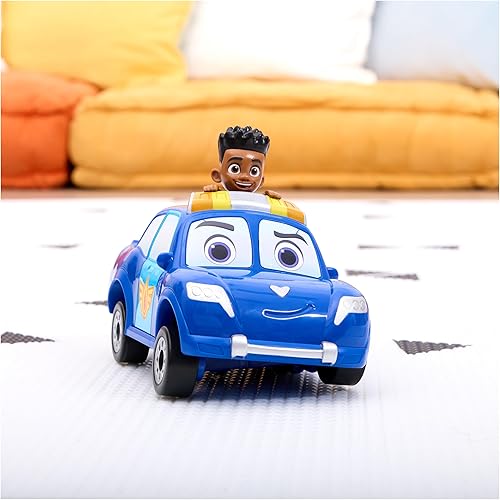 Miniatura 9 de Disney Junior Firebuds, Jayden and Piston - Auto de juguete con función de tracción y acción de deriva de donas, juguetes para niños y niñas a