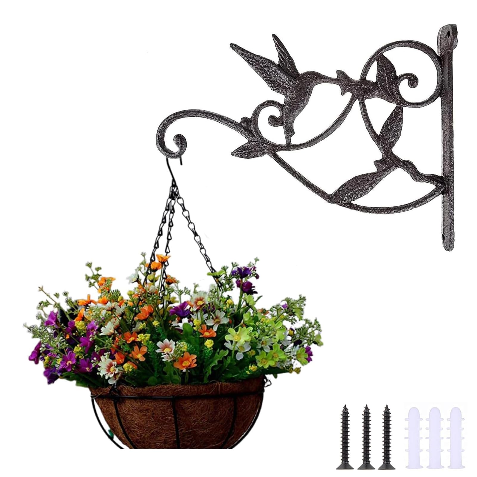 吊り下げ　プランター Amazon | DEWEL 吊り下げ植物ブラケット 植物ハンガー プランター