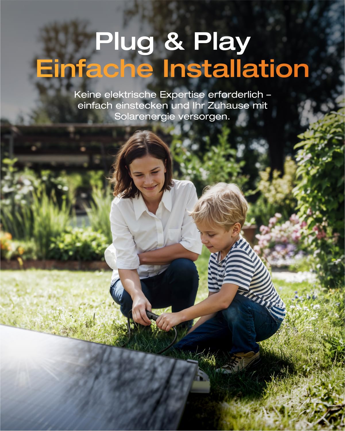 ECOFLOW STREAM Balkonkraftwerk 0% VAT, 800 W Mikro-Wechselrichter, 4 × 250 W PV Solarpanels, WLAN & App-Steuerung für Balkon, Garten, Dach, Wandmontage