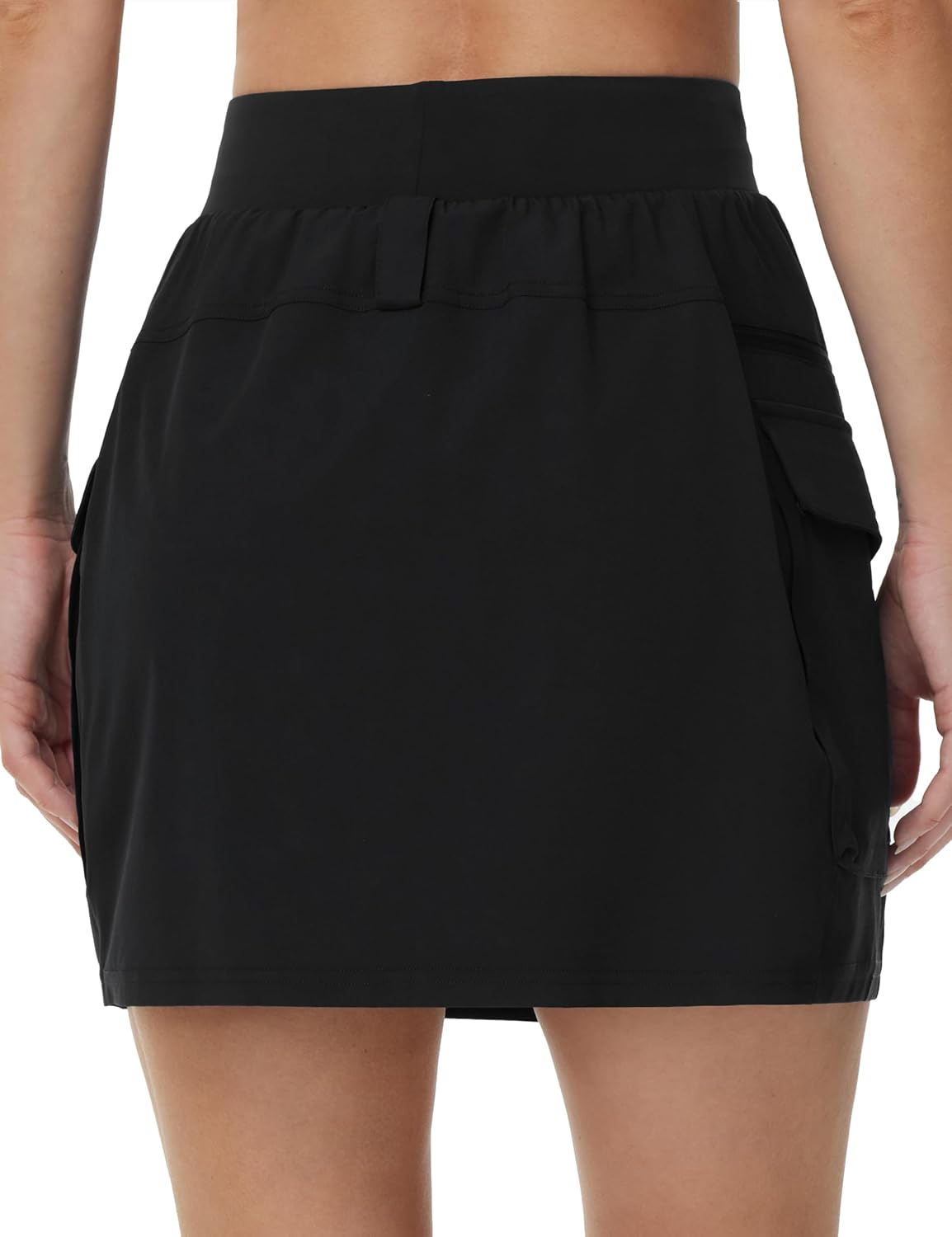 THE GYM PEOPLE Women's Quick Dry Hiking Cargo Skorts Lightweight Drawstring Athletic Golf Skirts Built-in Shorts with Pockets - Image 3