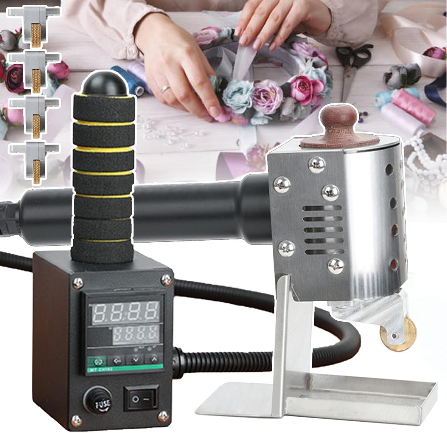 LYDZUSDP Commercial Hot Melt Glue Gluing Machine,Hand Push Hot Melt Glue Dispenser,Heating Range:50-220?,Glue Barrels Size Optional,for Crafts Bonding Fixing(50ml)