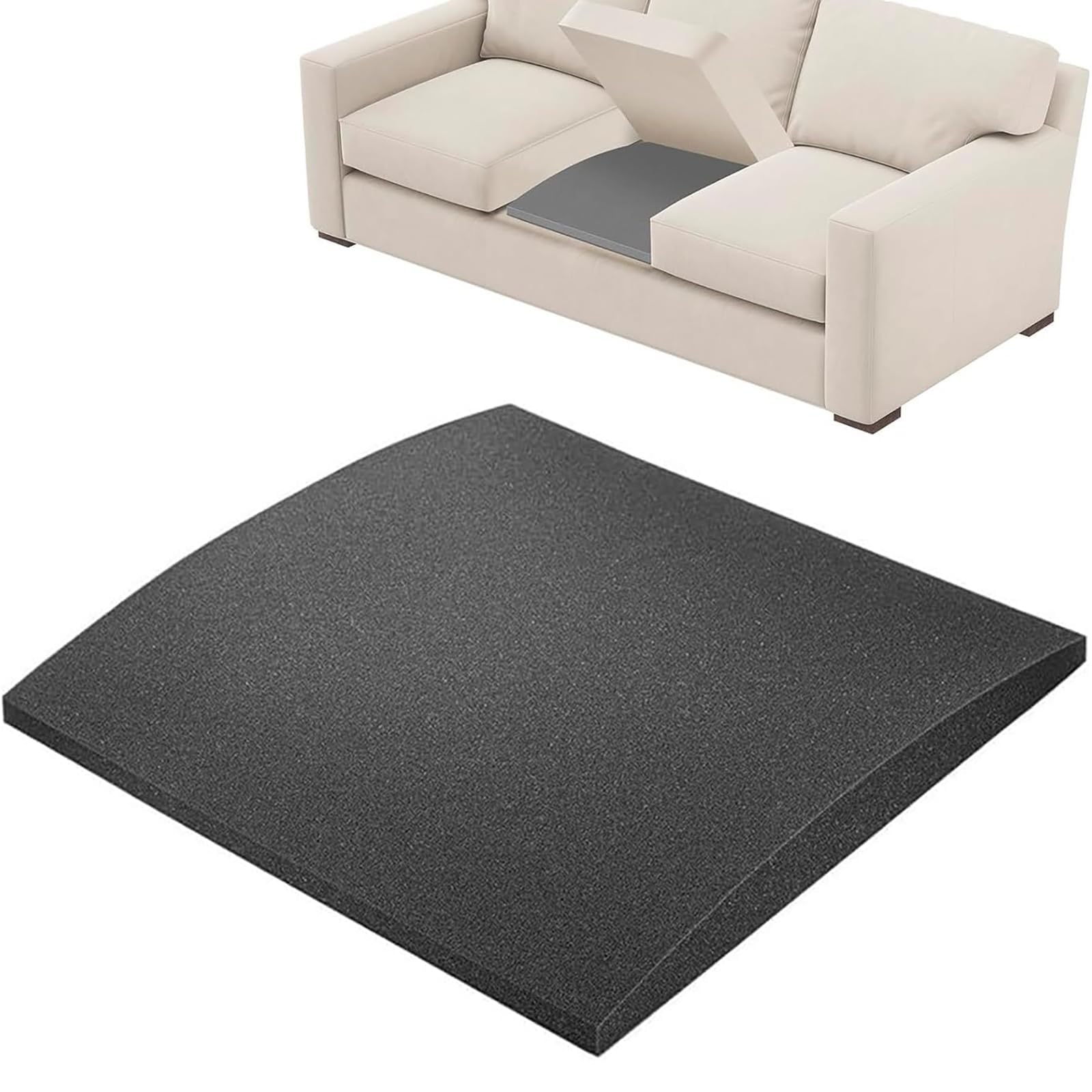 Black,60x60cm,Couch Cushion Support for Sagging Seat, Sofa Cushion Board Saver & Replacement Insert, Sofa Cushion Sag Repair, 45D High-Density Foam, Couch Support