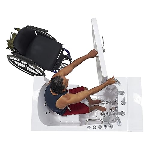 Ella Wheelchair Transfer 32"x52" Acrylic Air and Hydro Massage and