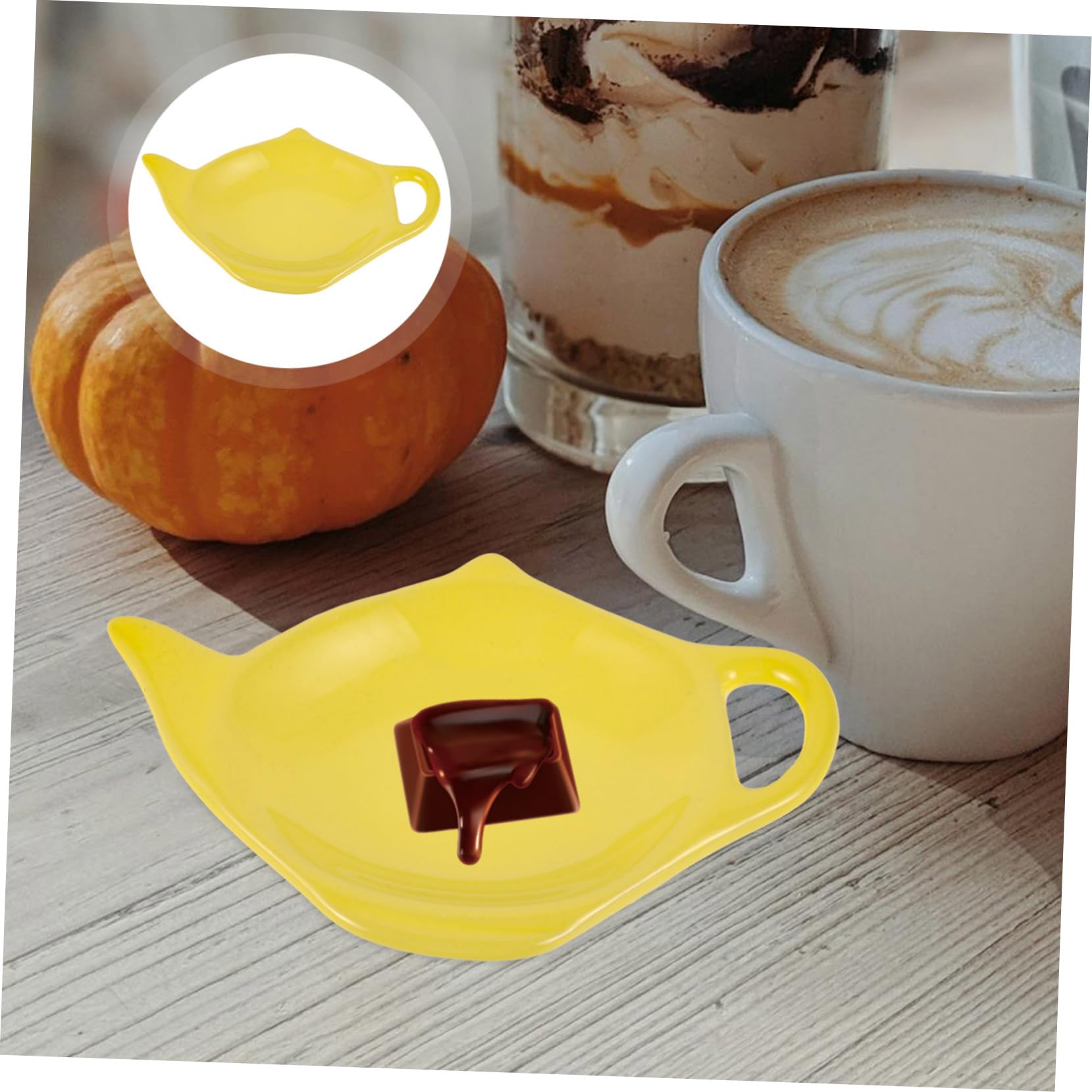 Porta Bustine Tè In Ceramica - Forma Teiera Vintage, Per Snack E Salse - Foto 5