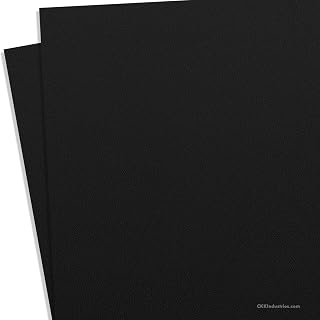 KYDEX Thermoform Sheet - (PC Texture) - (.125 Thickness) - (8in x 12in) - (Black) - (2 Sheets) - DIY Holster Making, Airsoft Armor, Cosplay, Keel Guards, RC Models