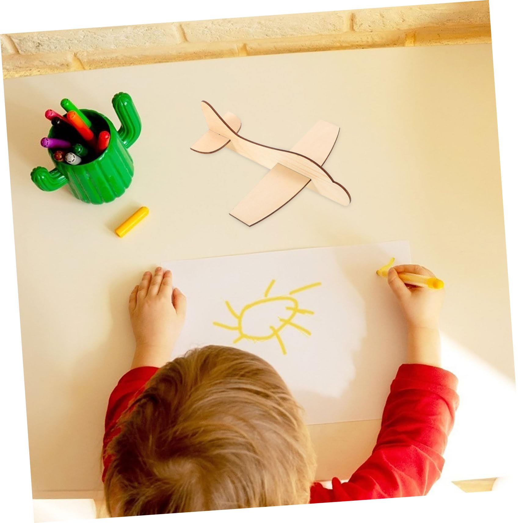 KOMBIUDA Avión De Bricolaje De Madera 24 Piezas Mini Aviones De Madera Sin Terminar Para Pintar Y Graffiti Manualidades Creativas Para Niños Hogar Y Aula