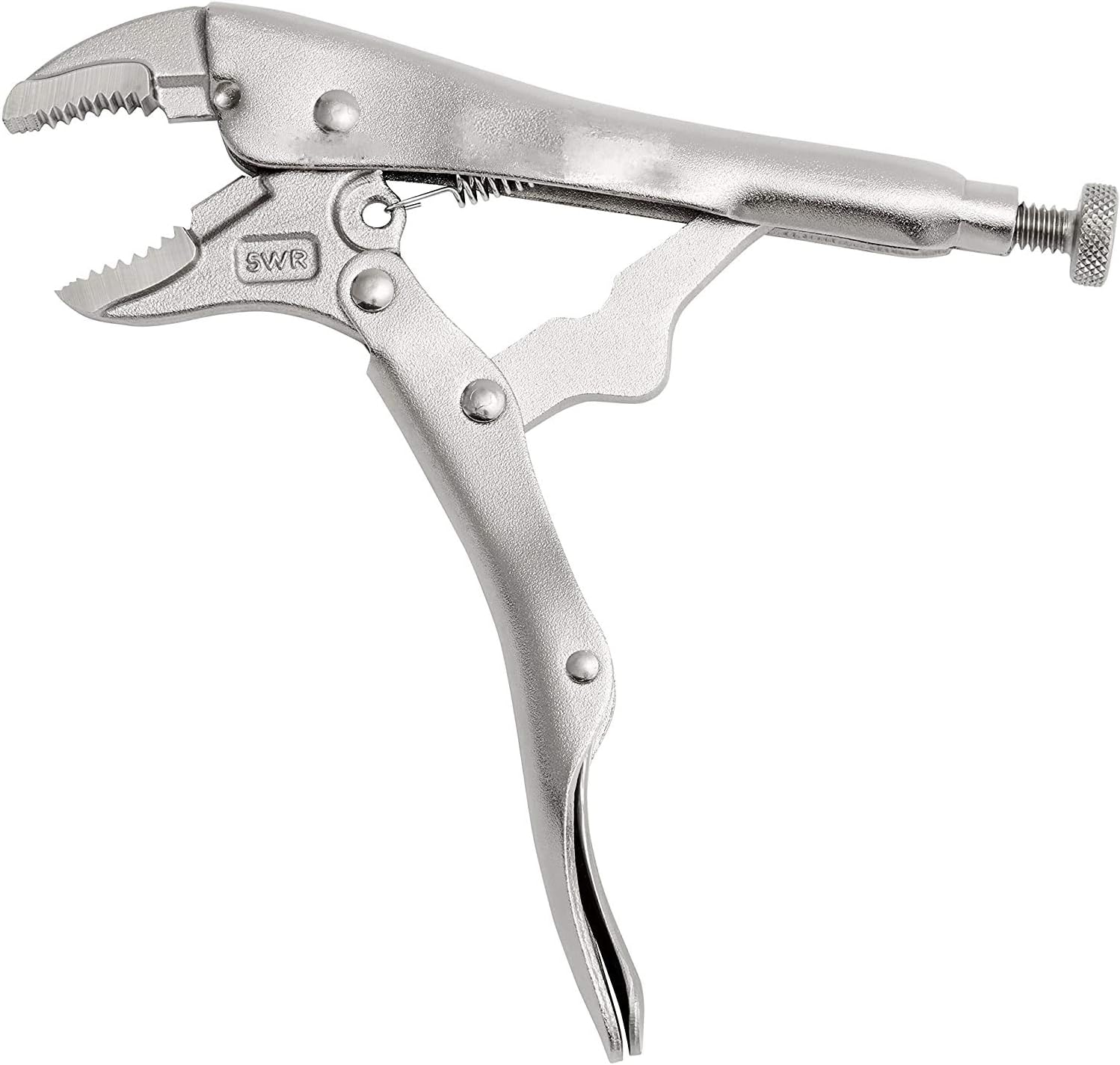 Edward Tool Curved Jaw Locking Pliers - Vulcan Forged Carbon Steel Vise Grips - Hardened Milled Jaws for Maximum Grip - Built in Wire Cutter - Classic Trigger Release (1, 10") - - 
