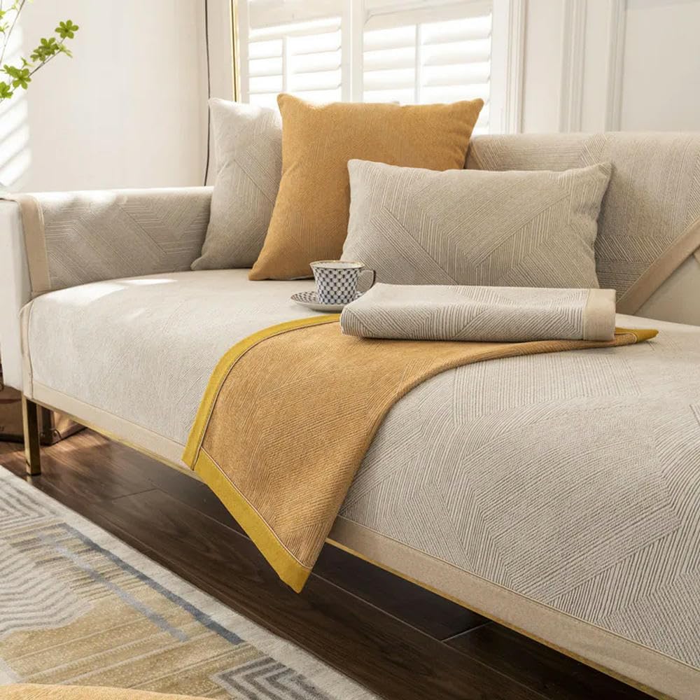 Housse de coussin de canapé antidérapante LIUXIN pour protection de salon
