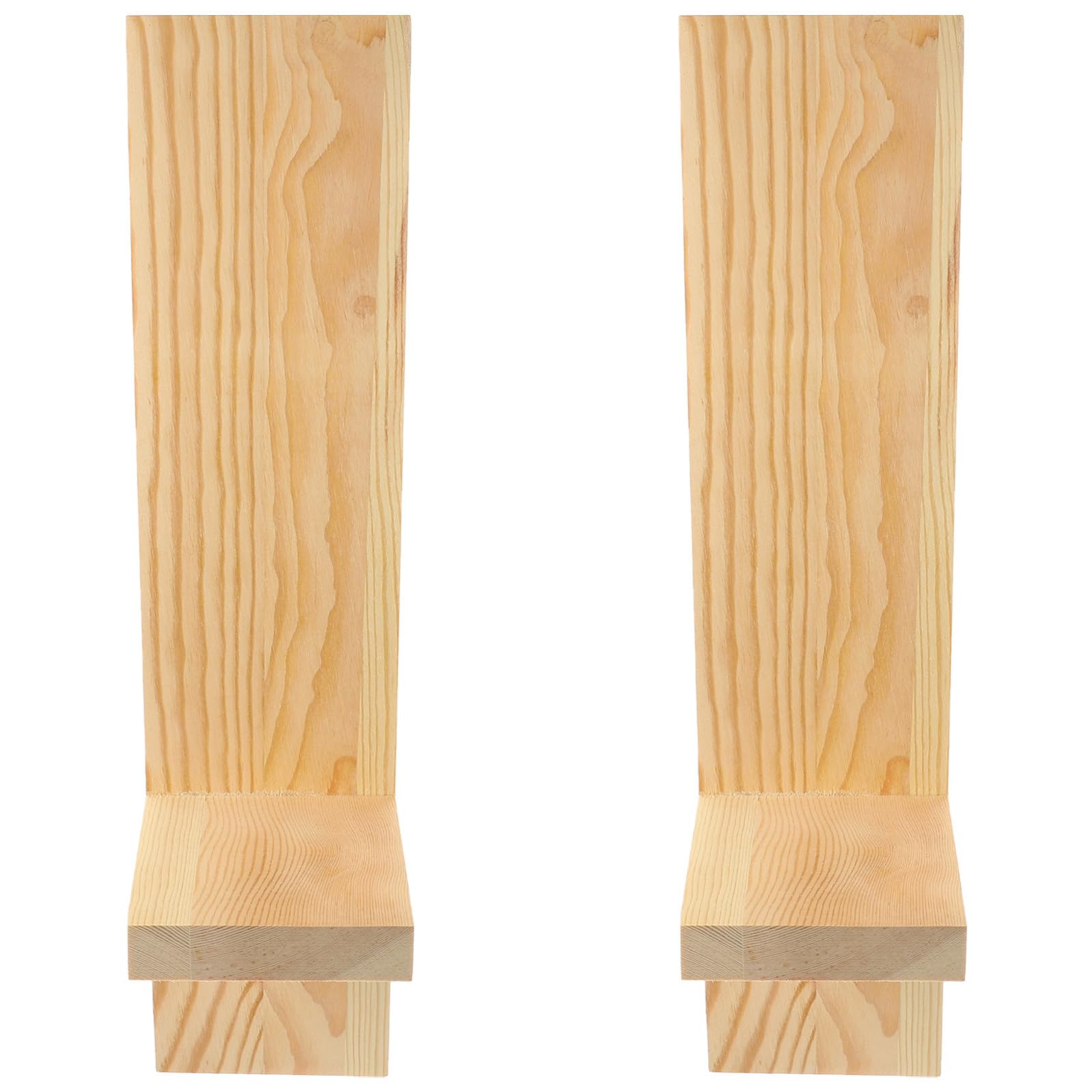 Ipetboom Portacandele da Parete in Legno Vintage, Coppia Elegante e Decorativa per Casa, Applique Multifunzionale per Decorazioni e Atmosfera Accogliente