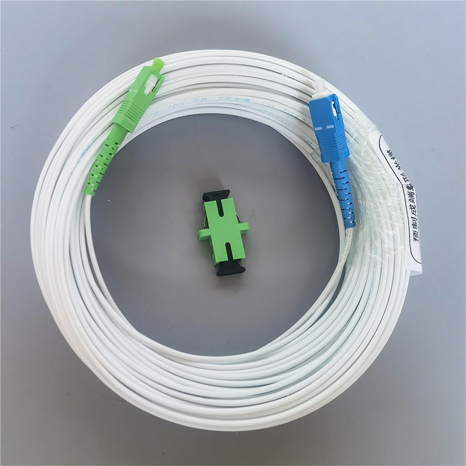 SC-SC/UPC - Câble d'extension à fibre optique simple - 30 à 50 m - Câble de raccordement Simplex - Usage intérieur - Vente en gros (45 m)