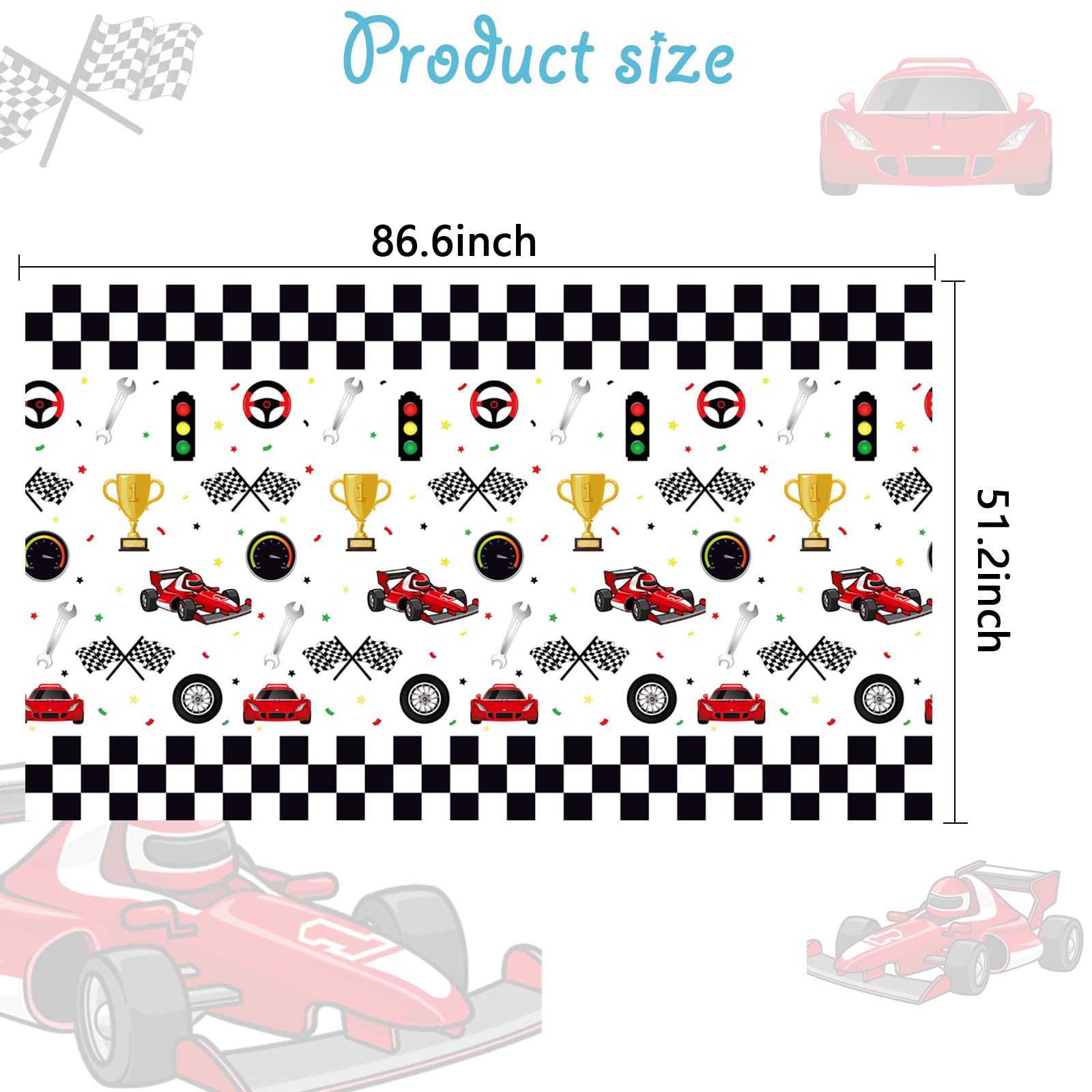 30 Gobelets En Papier Thème Course Automobile - Motif Carreaux Noir Et Blanc - 250ml - Pour Fête Anniversaire