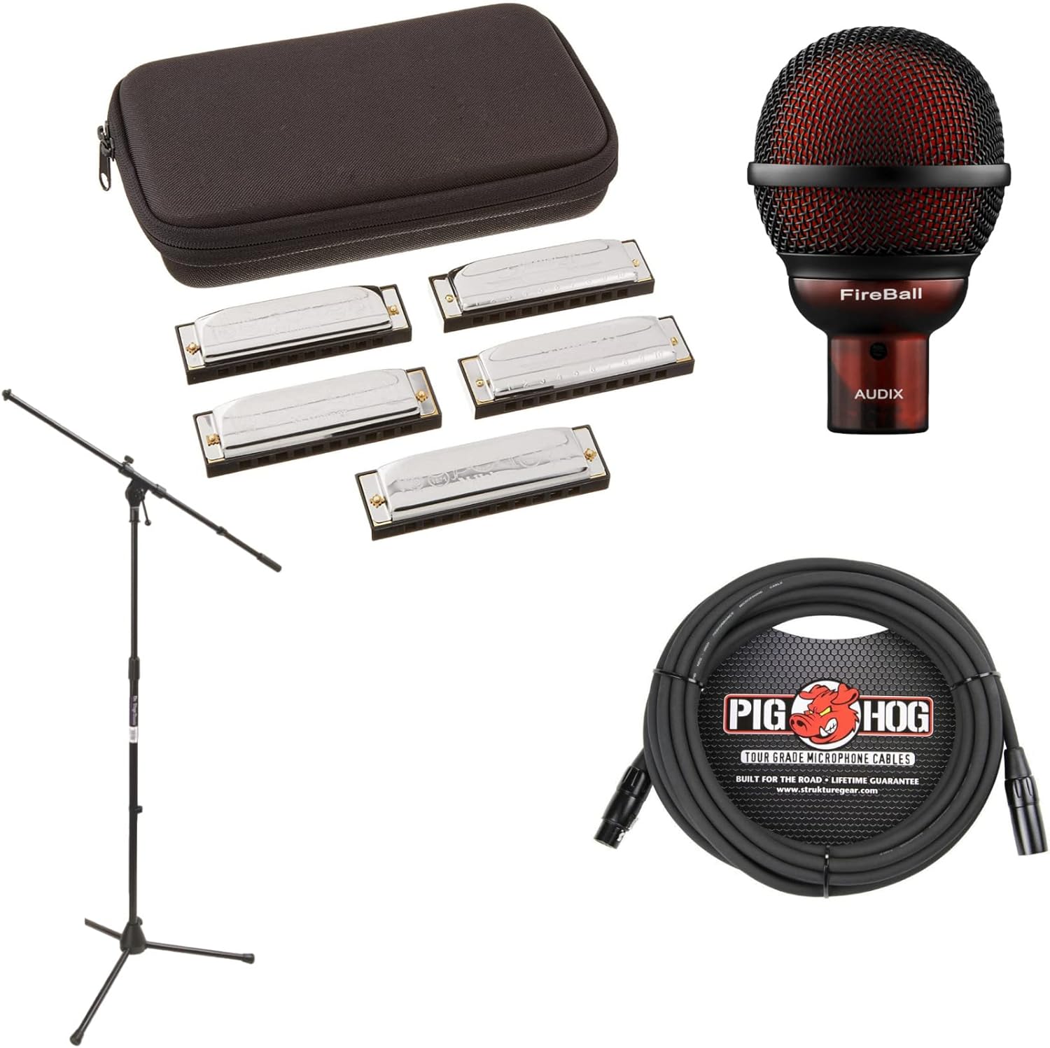 Hohner Special 20 5Piece Harmonica Bundle with Case with