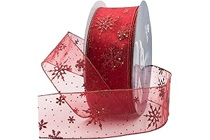 Glittering Garland: Royal Imports Organza Ribbon Transforms Holiday Ambiance
