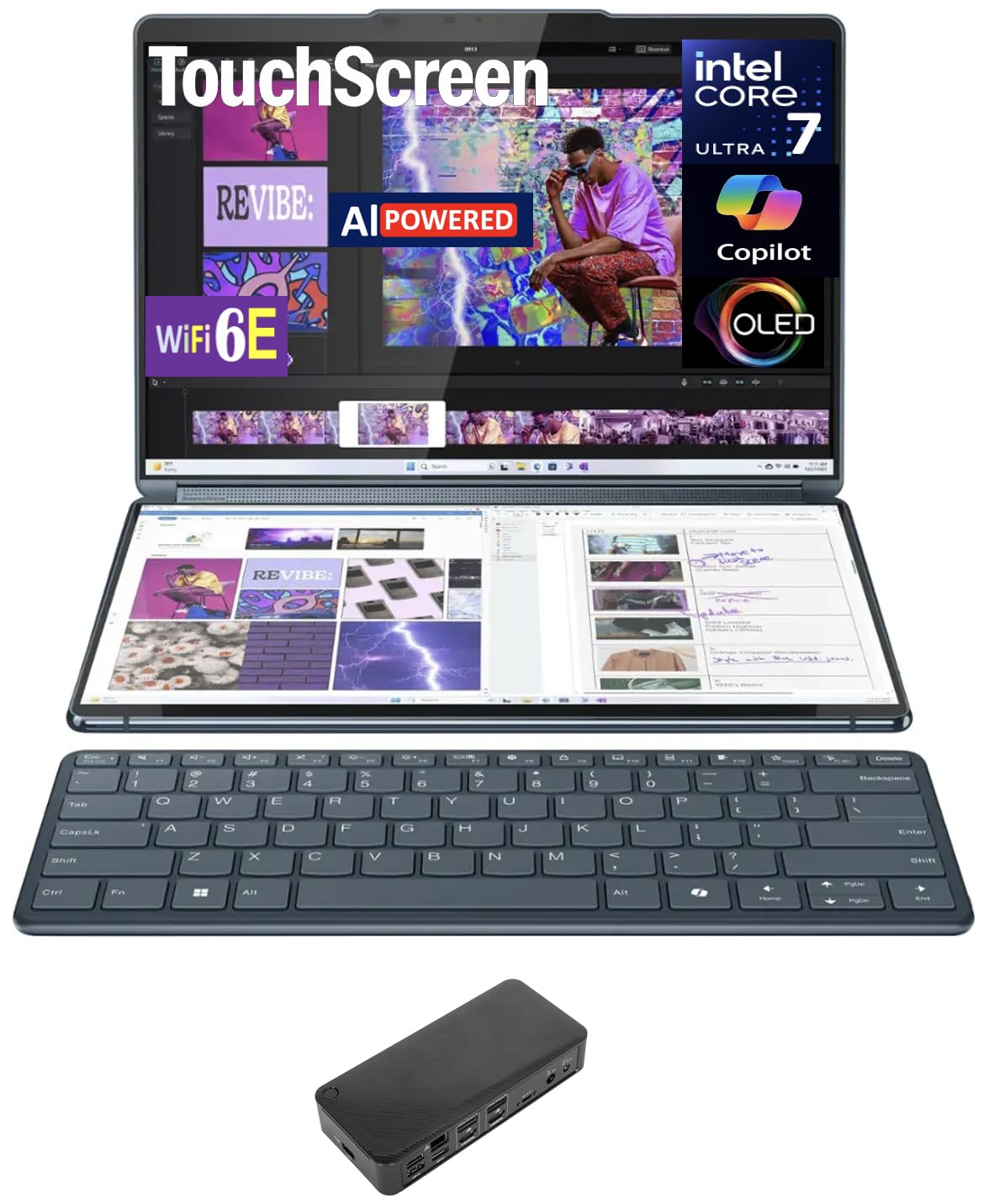 Amazon.com: Lenovo Yoga Book 9i 2-in-1 AI PC 2-in-1 Laptop 13.3