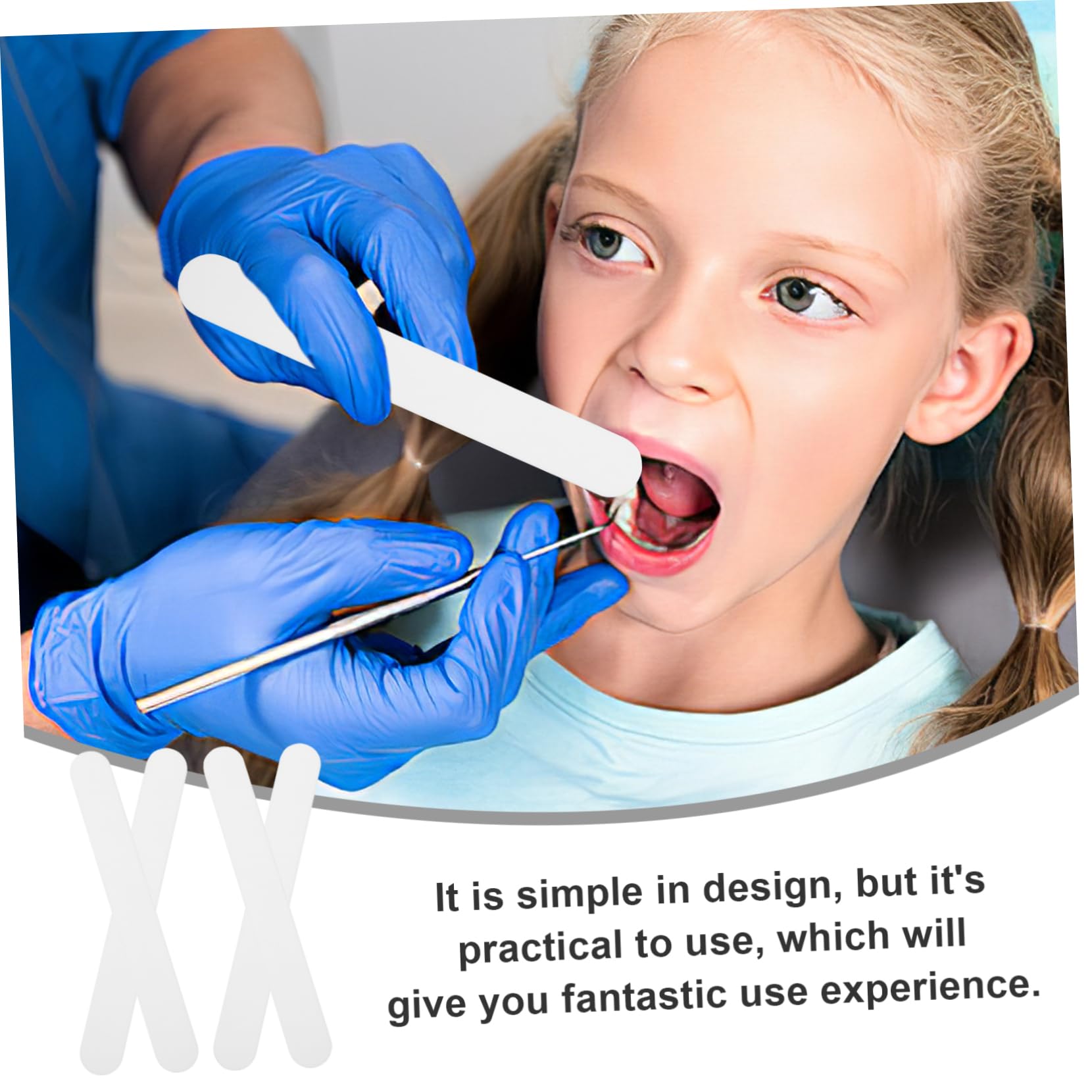 FUNOMOCYA 25pcs Reusable Spatulas - Plastic Stirring Sticks - PVC Safe Oral Care for Dentist Laboratory White Plastic Scraper and