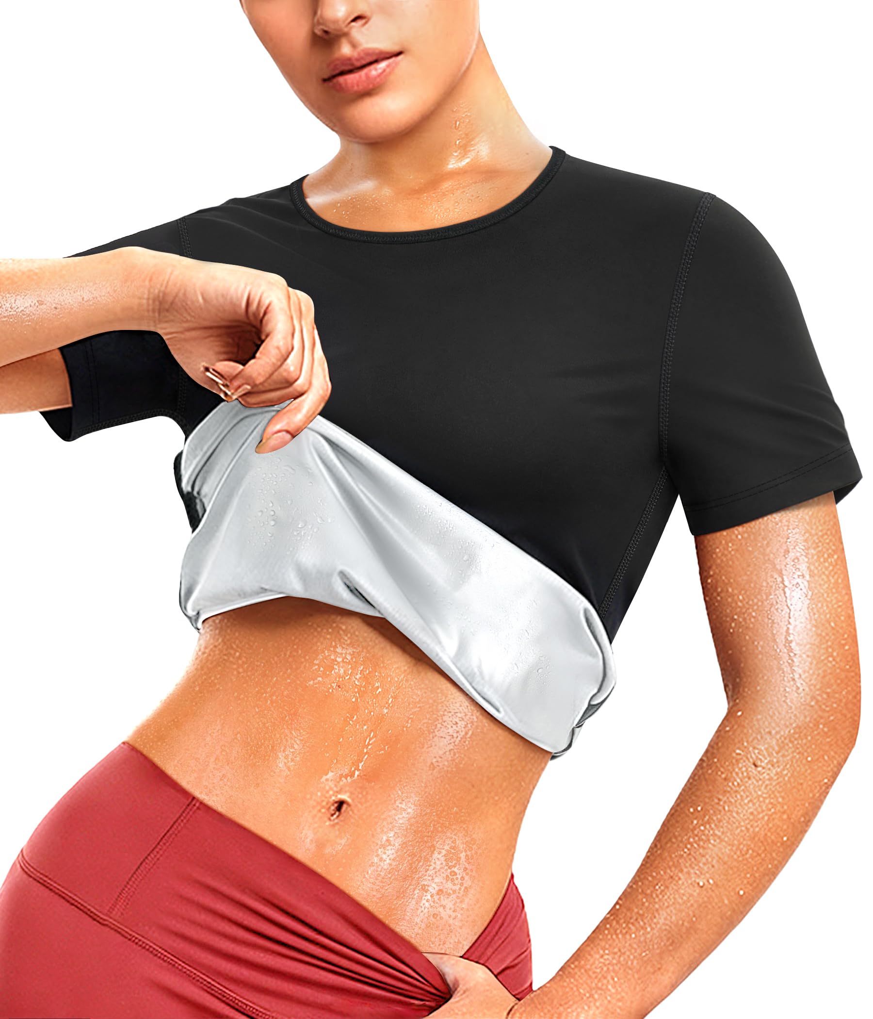 Junlan Waist Trainer Vest Women - Sweat Waist Trainer for Women Working Out Sweat Vest