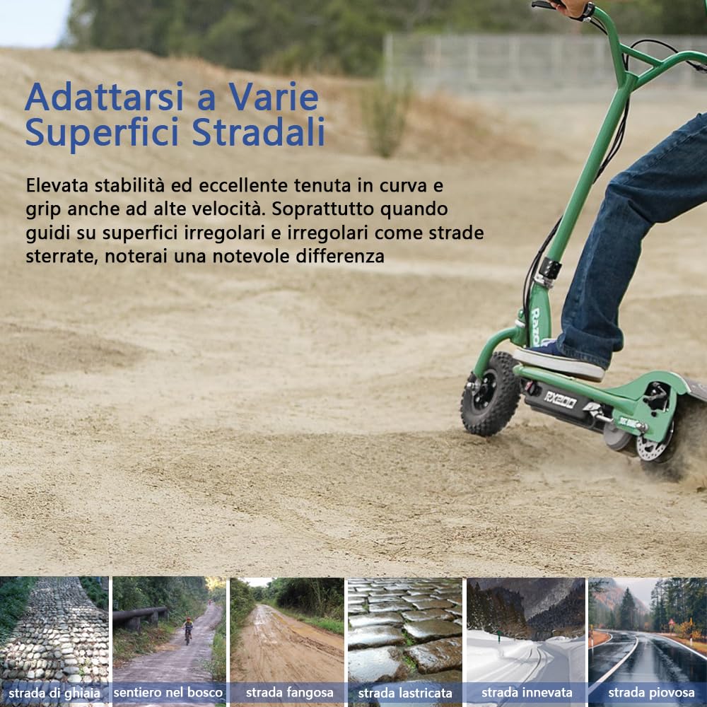 Pneumatici Fuoristrada 90/65-6.5 Per Ninebot Gokart PRO E Dualtron Ultra - Gomme Tubeless Antiscivolo Da 11 Pollici, Anteriore/Posteriore