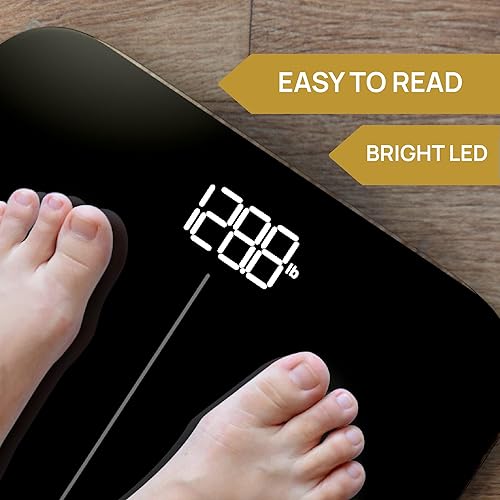 Miniatura 6 de INEVIFIT Báscula de baño y báscula digital de cocina, paquete de fitness, composición corporal completa y solución de seguimiento nutricional con