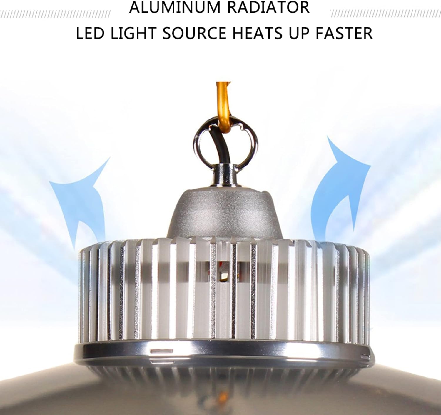 LED High Bay Light - 5000K Natural White, Dust Proof Workshop Edison Lamp for Barn Warehouse Garage Commercial Lighting / 100W