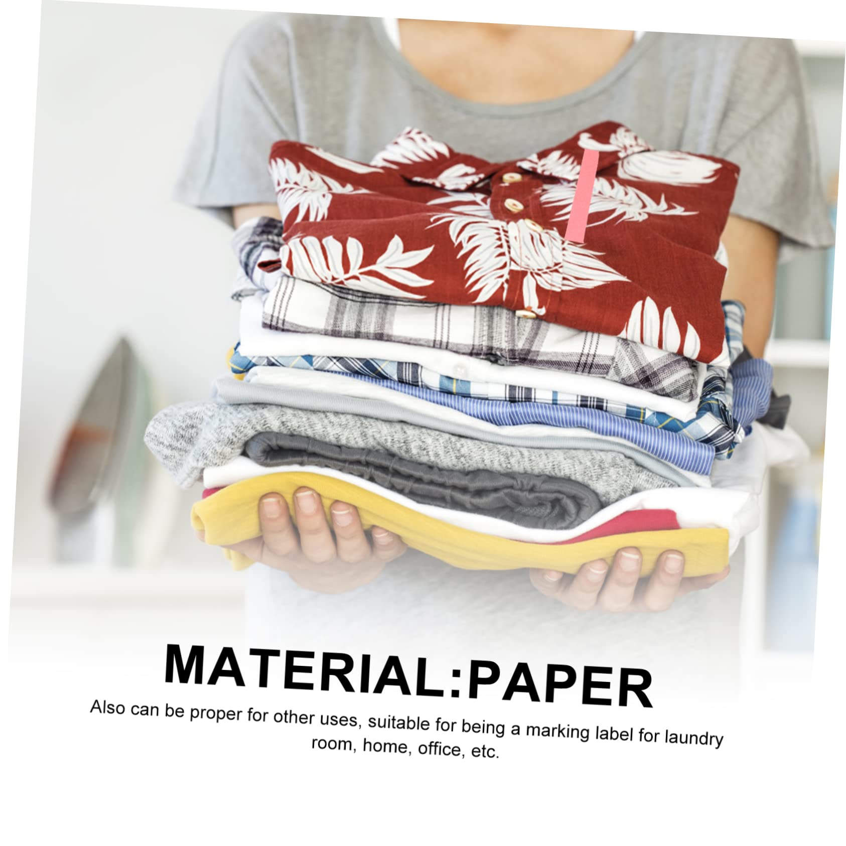 Wäscheetiketten für Kleidung Papier 5200 Stück Rosa Wasserfest Praktisch Vielseitig Einsetzbar für Garage und Büro im Einfachen Design