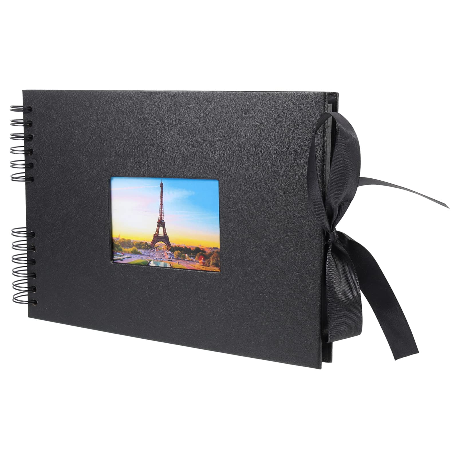 Album Fotografico Scrapbooking A4 a Spirale Nastro, 40 Fogli | Copertina e Pagine Personalizzabili, Cartoncino, Rilegatura Robusta, Adesivi Inclusi