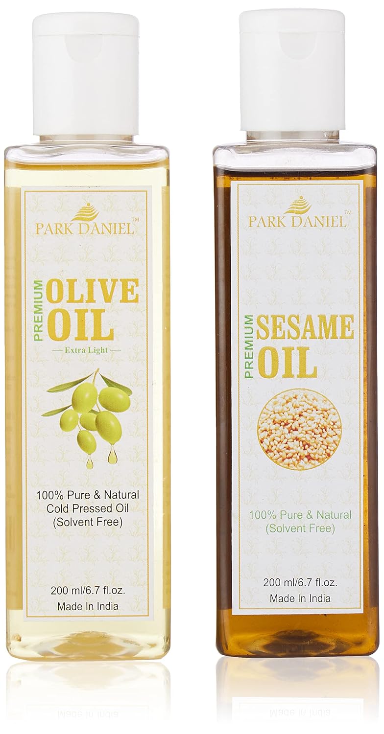 Buy Park Daniel Sesame Oil & Olive Oil, 200 Ml (Pack of 2) Online at